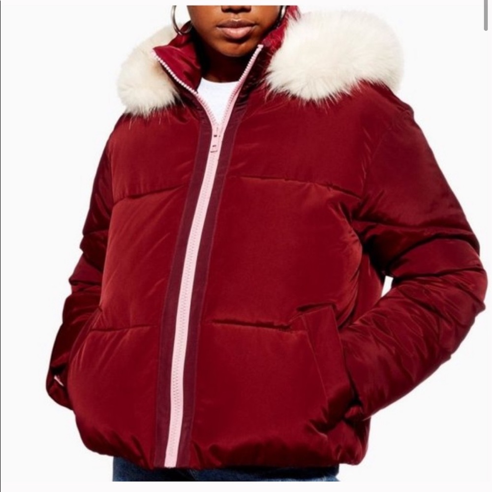 Topshop puffer coat